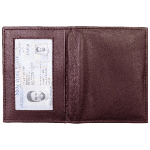 Genuine Leather Men Bifold Credit Card Holder with RFID Blocking - Picture 2 of 5